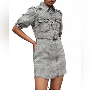 All Saints Jackie Denim Dress Size US 2